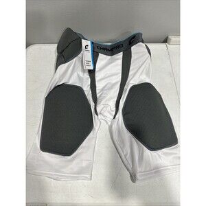 CHAMPRO Tri-Flex 5-Pad Integrated Girdle, WHITE , GREY INSET, Adult X-Large XL